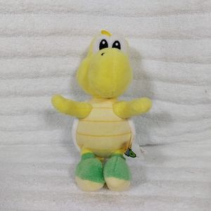 Super Mario Nintendo Koopa Troopa Turtle 8" Plush 2019 Stuffed Animal Yellow